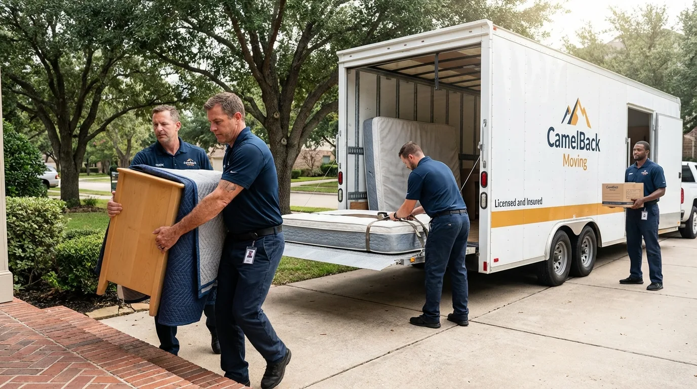 Crew loading residential truck for cross-state move from Voorhees, NJ